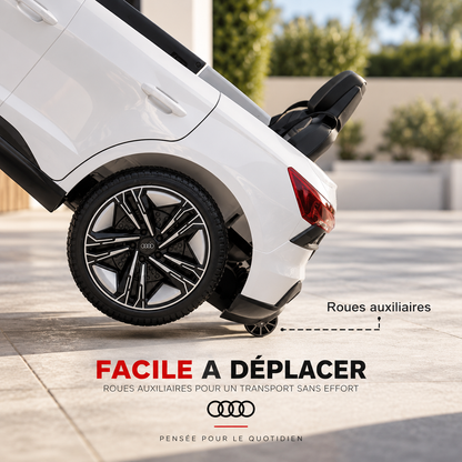 Voiture électrique enfant Audi RS e-tron GT blanche